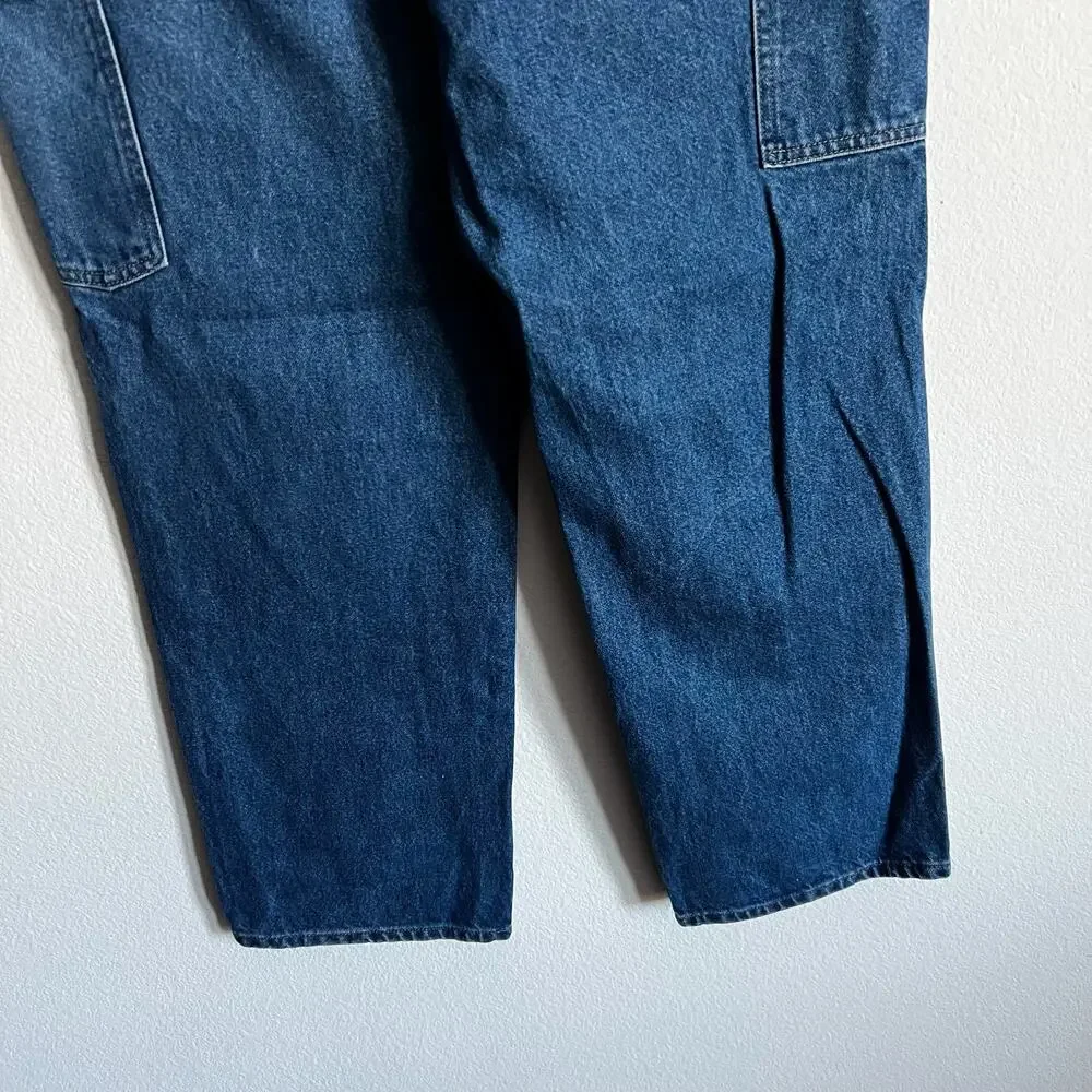Carhartt B73 DST denim blue jean double knee work wear carpenter pants